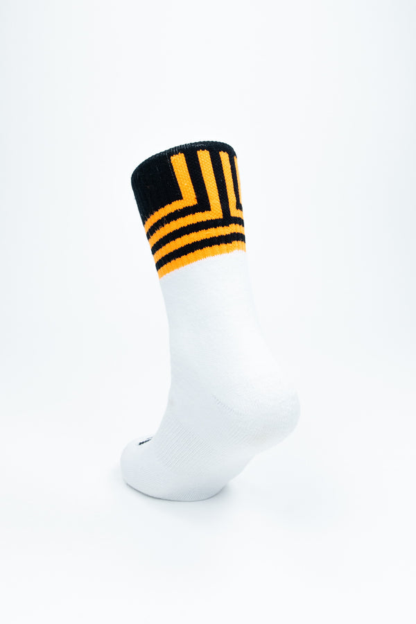 Walsh Crew Sports Socks - Black/Orange