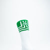 Walsh Crew Sports Socks - Green/White