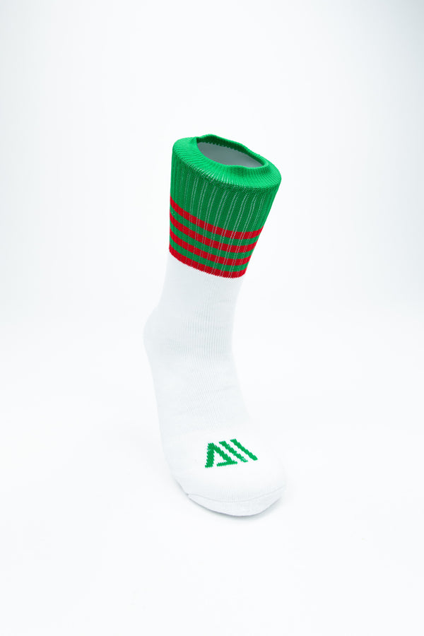 Walsh Crew Sports Sock-Green/Red