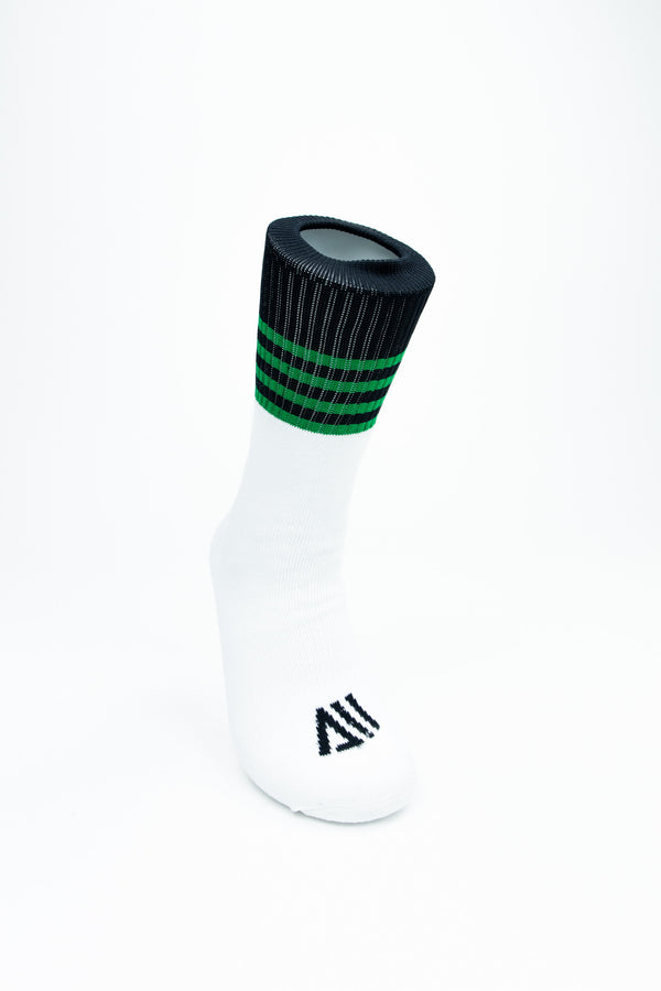 Walsh Crew Sports Sock-Black/Green
