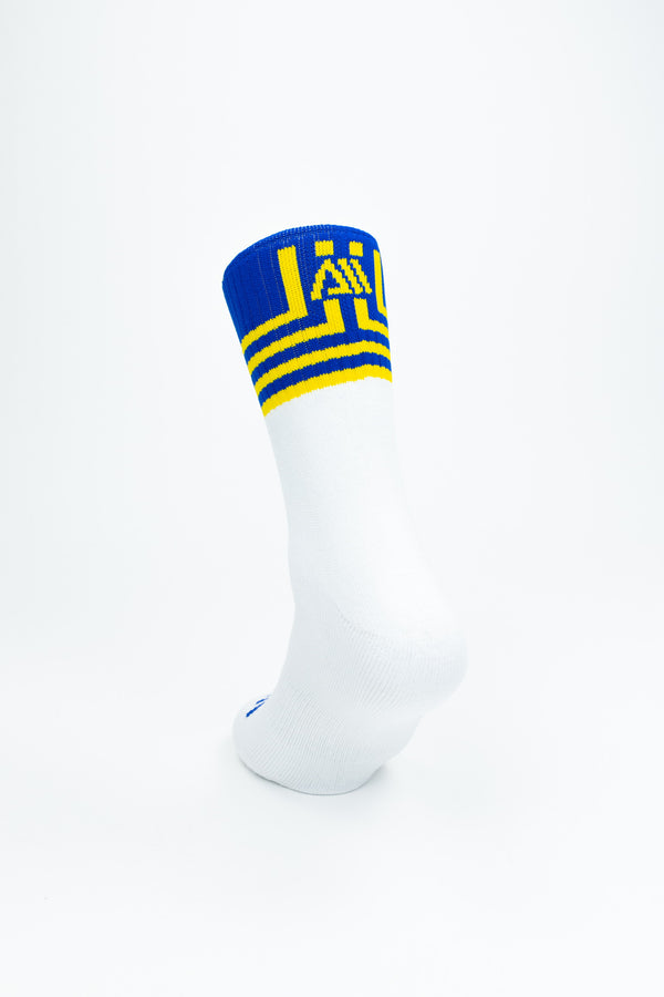 Walsh Crew Sports Socks - Blue/Yellow