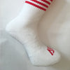 Walsh Crew Sports Socks-Red/White